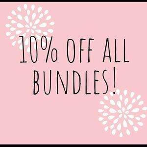 Save 10% on all bundles!!